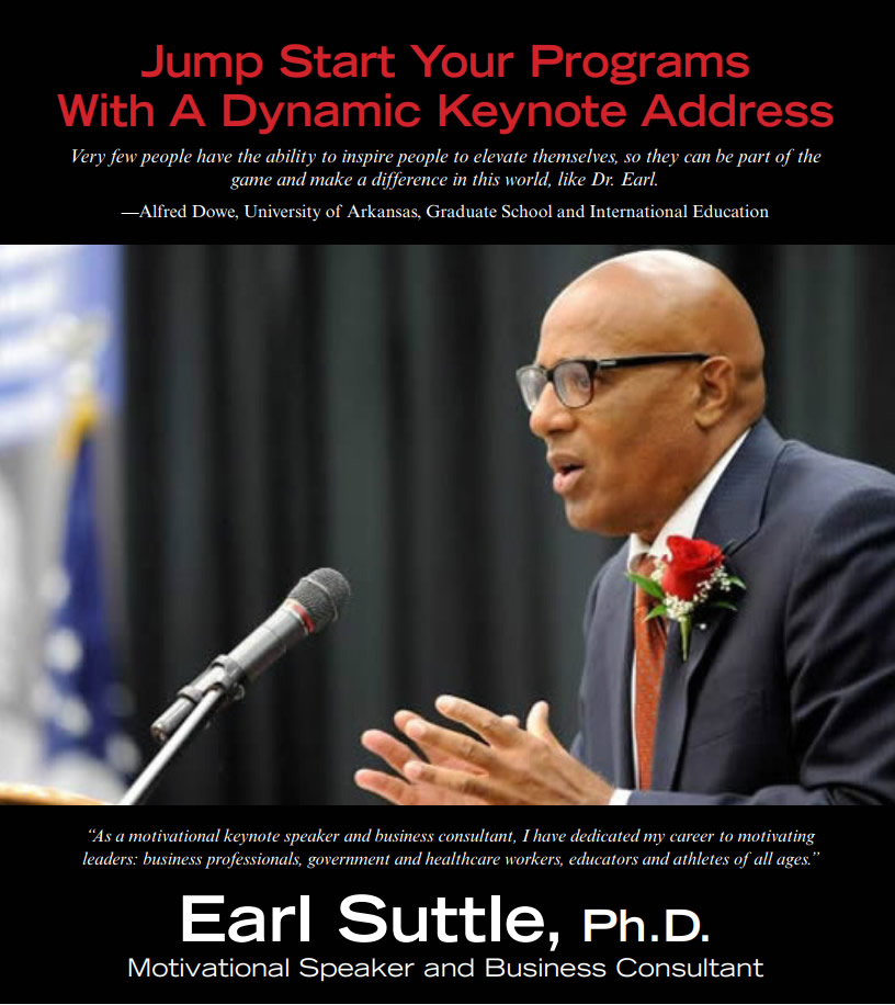 Dr. Earl Suttle, Motivational Speaker